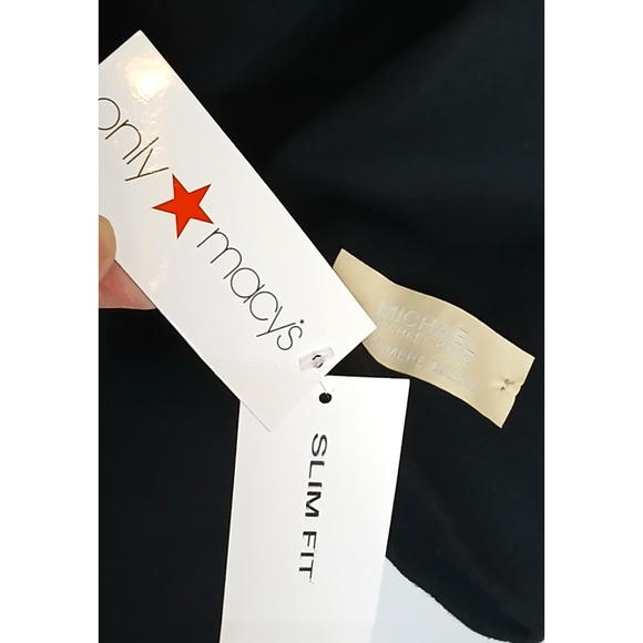 Michael Kors Mens 40S Coat Black Slim Wool Cashmere Blend MMK19675 NWT $495 - Picture 6 of 11